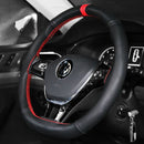 Capa de Volante Costurada à Mão em Couro Microfibra – Encaixe Perfeito 38cm | Antiderrapante, Estilo Esportivo e Conforto Premium