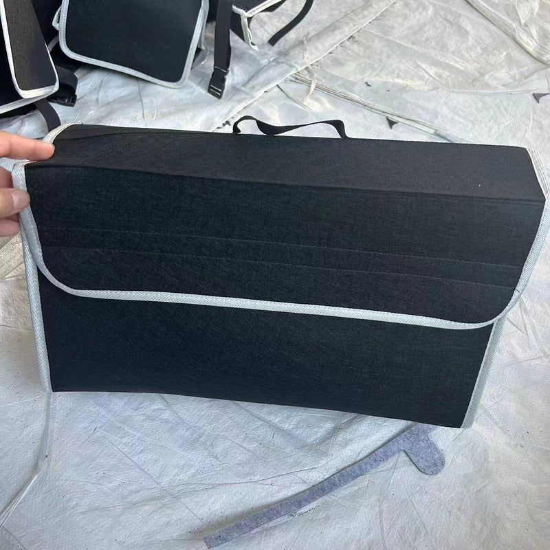 Caixa Organizadora Premium para Porta-Malas – Dobrável, Antiderrapante e Resistente | Design em Feltro Macio