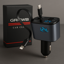 Carregador Automotivo Retrátil 120W