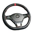 Capa de Volante Costurada à Mão em Couro Microfibra – Encaixe Perfeito 38cm | Antiderrapante, Estilo Esportivo e Conforto Premium