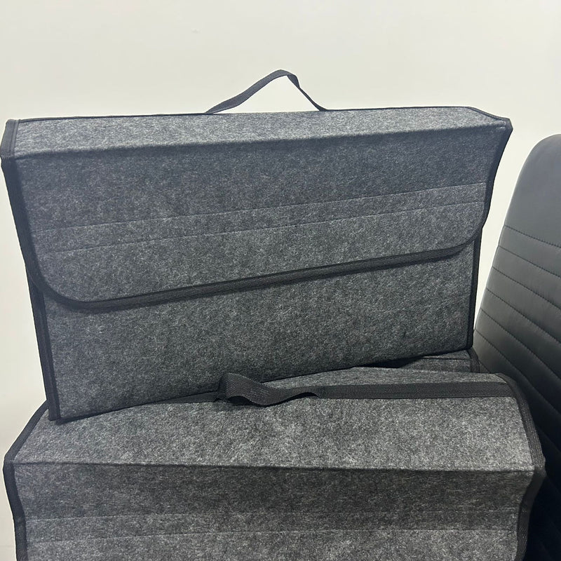 Caixa Organizadora Premium para Porta-Malas – Dobrável, Antiderrapante e Resistente | Design em Feltro Macio