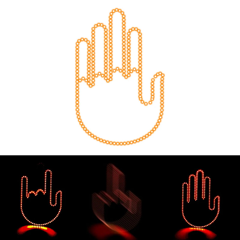 Gestos em LED para Carro com Controle Remoto